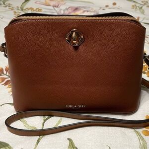 Luella Grey London Julianna Brown Crossbody Purse Handbag